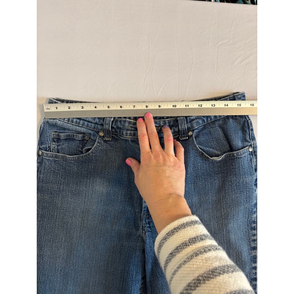 Chico's Women's 2S US12 Classic Stretch Denim‎ Jeans Western Cowgirl Bootcut - Picture 7 of 10